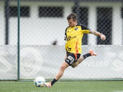 Bernard treina normalmente e pode ser titular no Atlético-MG
