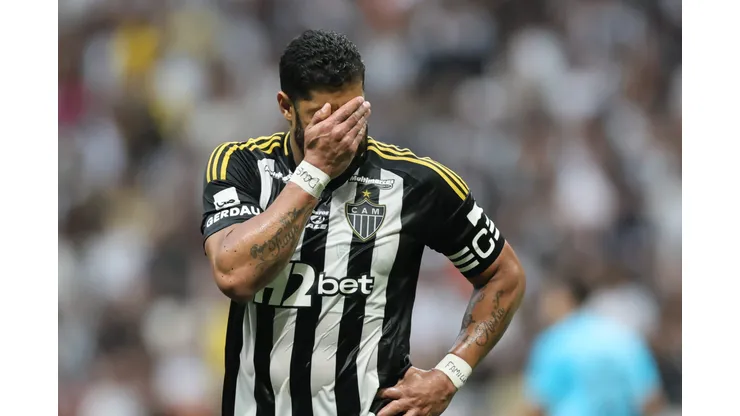 MG - BELO HORIZONTE - 14/09/2025 - BRASILEIRO A 2025, ATLETICO-MG X SANTOS - Hulk jogador do Atletico-MG lamenta durante partida contra o Santos no estadio Arena MRV pelo campeonato Brasileiro A 2025. Foto: Gilson Lobo/AGIF