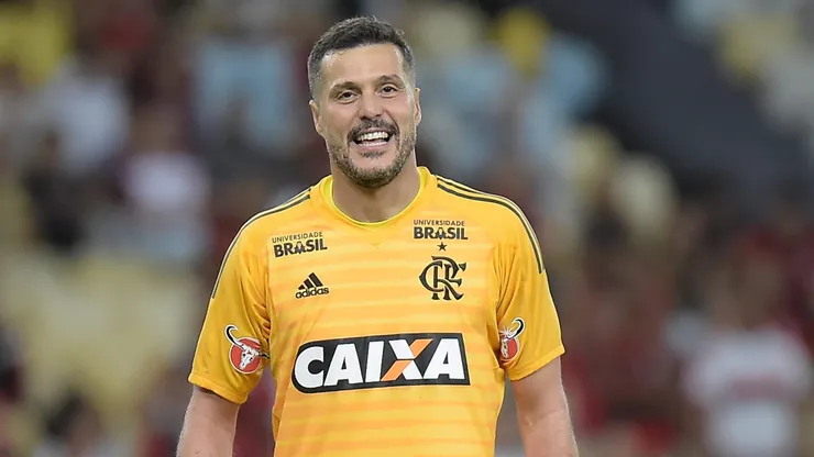 RJ - Rio de Janeiro - 21/04/2018 - Brasileiro A 2018, Flamengo x America-MG - Julio Cesar jogador do Flamengo durante partida contra o America-MG no estadio Maracana pelo campeonato Brasileiro A 2018. Foto: Thiago Ribeiro/AGIF