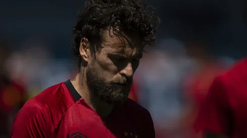 Torcida do Sport criticou Lucas Lima. Foto: Anderson Romão/AGIF