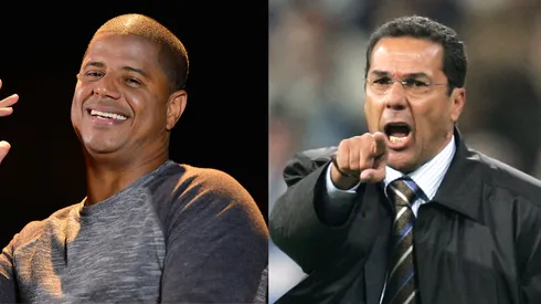Marcelinho Carioca e Vanderlei Luxemburgo. Foto: Mauro Horita/AGIF e Denis Doyle/GettyImages