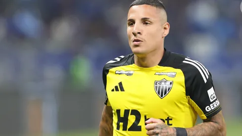 MG – BELO HORIZONTE – 11/09/2025 – COPA DO BRASIL 2025, CRUZEIRO X ATLETICO-MG – Guilherme Arana jogador do Atletico-MG durante aquecimento antes da partida contra o Cruzeiro no estadio Mineirao pelo campeonato Copa Do Brasil 2025. Foto: Gilson Lobo/AGIF