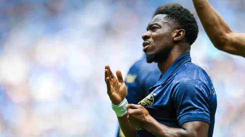 Francis Amuzu, jogador do Grêmio. FOTO: LUCAS UEBEL/GREMIO FBPA