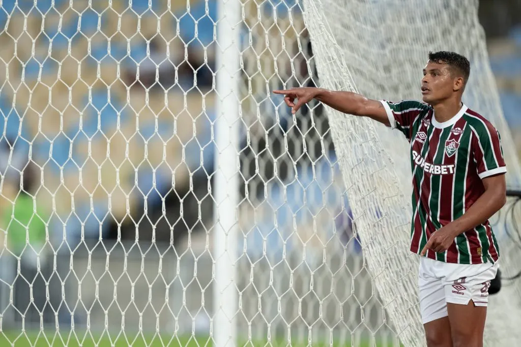 Thiago Silva em Fluminense x Botafogo pelo Brasileirão 2025. Foto: Jorge Rodrigues/AGIF