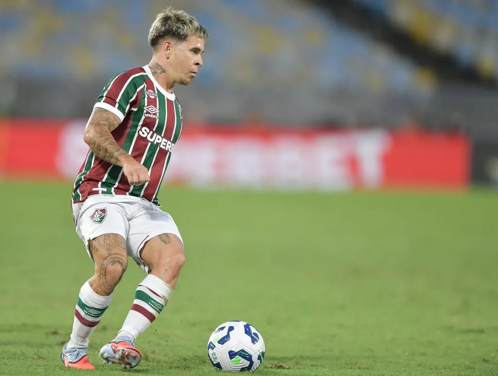 Soteldo jogador do Fluminense durante partida contra o Botafogo – Foto: Thiago Ribeiro/AGIF