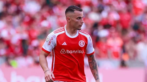 Bruno Gomes jogador do Internacional durante partida contra o Gremio no estadio Beira-Rio pelo campeonato Brasileiro A 2024. Foto: Luiz Erbes/AGIF