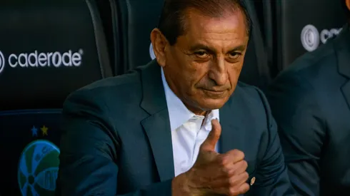 Ramón Díaz, técnico do Internacional durante partida contra o Juventude no estádio Alfredo Jaconi pelo campeonato Brasileiro A 2025. Foto: Luiz Erbes/AGIF