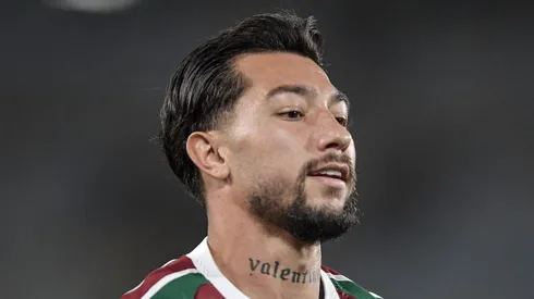 Lucho Acosta jogador do Fluminense durante partida contra o Fortaleza no estadio Maracana pelo campeonato Brasileiro A 2025. Foto: Thiago Ribeiro/AGIF