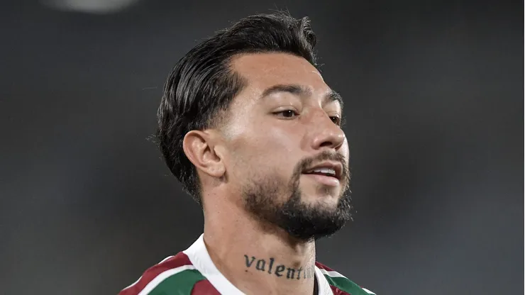 Lucho Acosta jogador do Fluminense durante partida contra o Fortaleza no estadio Maracana pelo campeonato Brasileiro A 2025. Foto: Thiago Ribeiro/AGIF