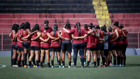 Jogadoras do Sport se reapresentam e treinam visando a estreia na Copa Maria Bonita (Foto: Reprodução/Sandy James/Sport/Instagram)