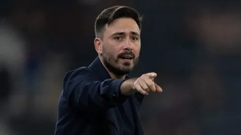 Davide Ancelotti durante confronto contra o Atlético-MG no Brasileirão 2025.