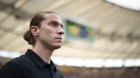 Filipe Luis tecnico do Flamengo durante partida contra o Internacional no estadio Maracana pelo campeonato Brasileiro A 2024.
