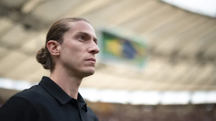 Filipe Luis tecnico do Flamengo durante partida contra o Internacional no estadio Maracana pelo campeonato Brasileiro A 2024.