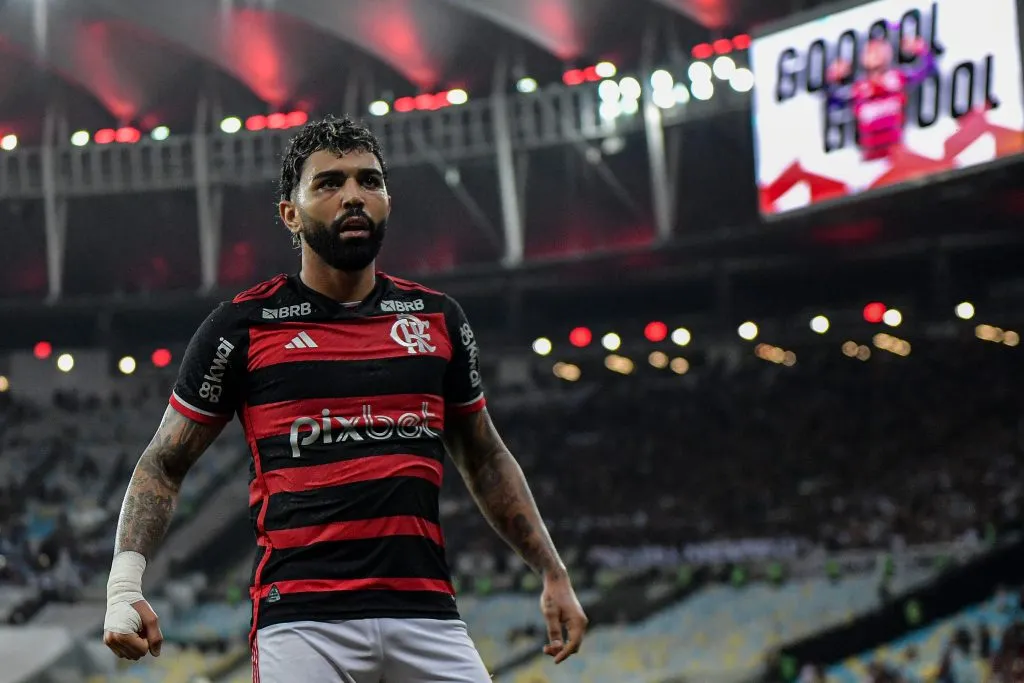 Gabigol jogou no Flamengo entre 2019 e 2024. Foto: Thiago Ribeiro/AGIF