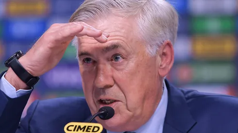 Carlo Ancelotti tecnico da Selecao Brasileira durante convocacao para as Eliminatorias da Copa do Mundo de 2026, evento realizado na CBF (Confederacao Brasileira de Futebol) no Rio de Janeiro, nesta segunda (25). Foto: Thiago Ribeiro/AGIF