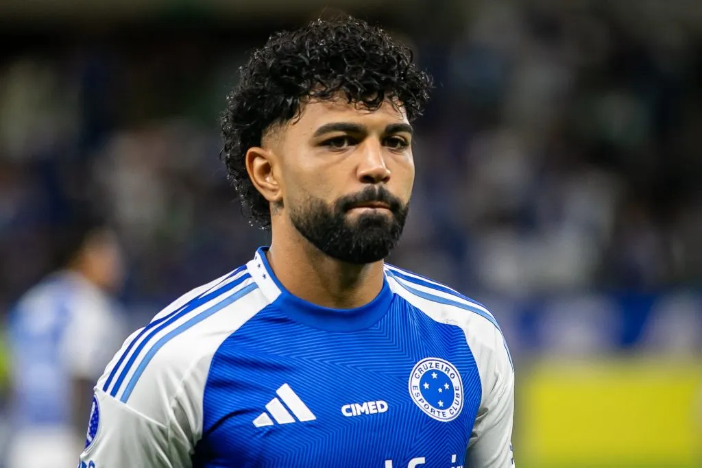 MG – BELO HORIZONTE – 14/05/2025 – COPA SUL-AMERICANA 2025, CRUZEIRO X PALESTINO – Gabigol jogador do Cruzeiro durante partida contra o Palestino no estadio Mineirao pelo campeonato Copa Sul-americana 2025. Foto: Fernando Moreno/AGIF