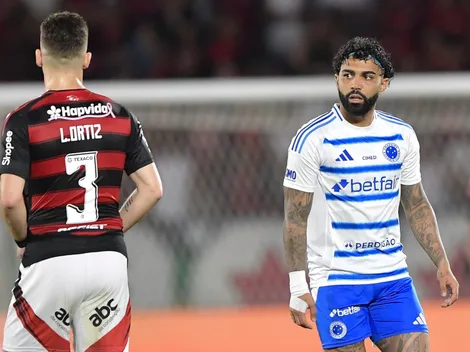 Gabigol entra no fim de Flamengo x Cruzeiro e recebe amarelo inusitado