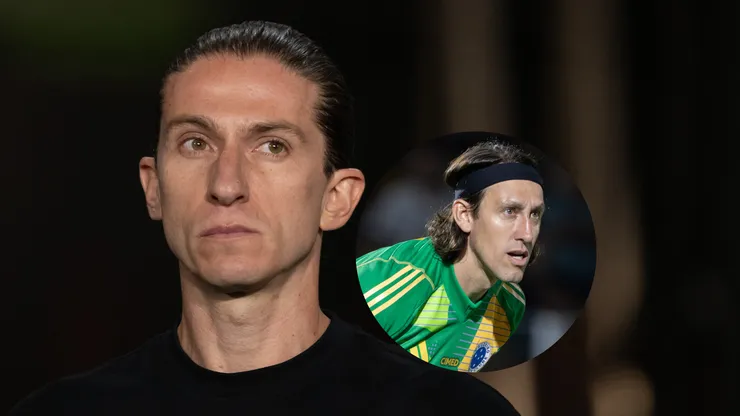 Filipe Luís discorda de Cássio sobre a arbitragem (Imagem: Joisel Amaral/AGIF/ Jorge Rodrigues/AGIF)