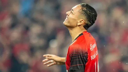 Kauã Moraes durante confronto contra o Brusque na Copa do Brasil.