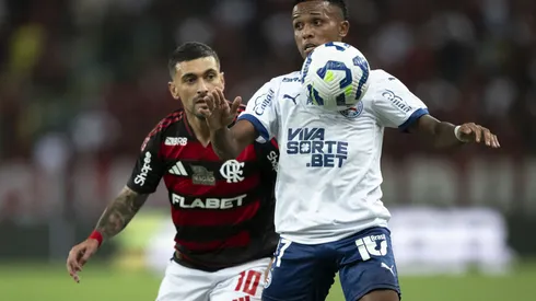 Arrascaeta em Flamengo x Bahia no primeiro turno do Brasileirão 2025. Foto: Jorge Rodrigues/AGIF