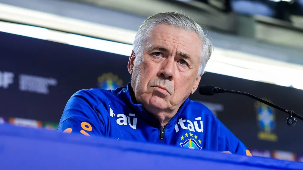 Carlo Ancelotti, técnico da Seleção Brasileira. (Photo by Buda Mendes/Getty Images)