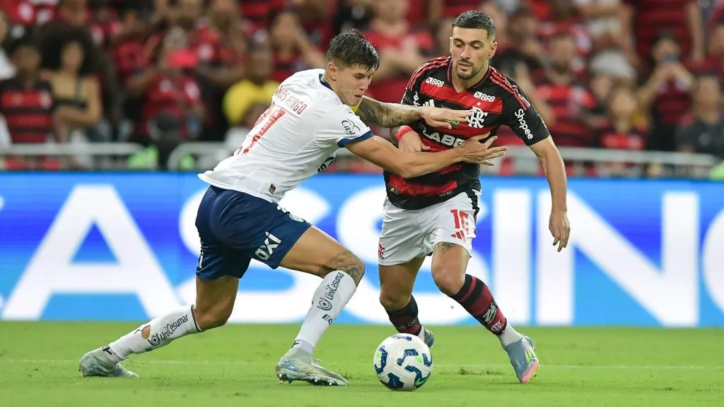 Bahia x Flamengo se enfrentam pelo Campeonato Brasileiro A 2025. Foto: Thiago Ribeiro/AGIF