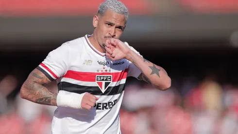 Luciano em São Paulo x Palmeiras pelo Brasileirão 2025. Foto: Ettore Chiereguini/AGIF