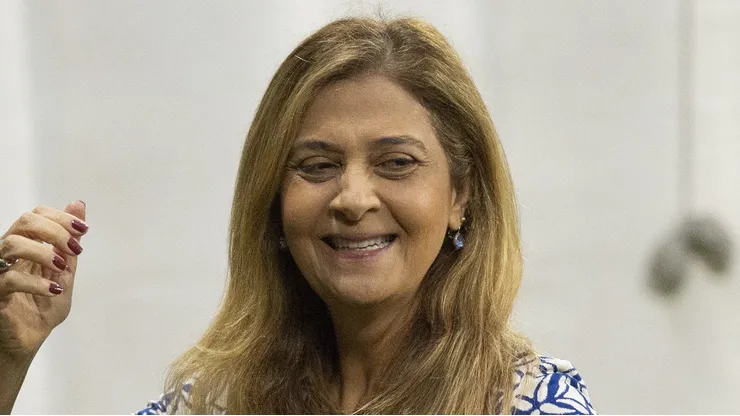 Leila Pereira Presidente do Palmeiras durante partida contra o Vasco no estadio Arena Allianz Parque pelo campeonato Brasileiro A 2025. Foto: Anderson Romao/AGIF