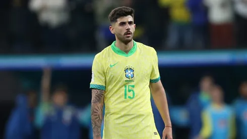 Lucas Beraldo jogador da Selecao Brasileira durante a partida entre Brasil e Paraguai na Neo Quimica Arena em Sao Paulo (SP), pelas Eliminatorias da Copa do Mundo 2026. Foto: Marlon Costa/AGIF