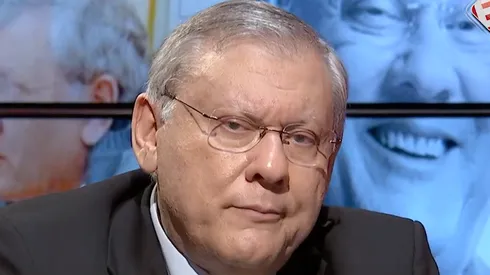 Milton Neves apresentando o programa De Primeira. Foto: Reprodução/Youtube: TNTSports