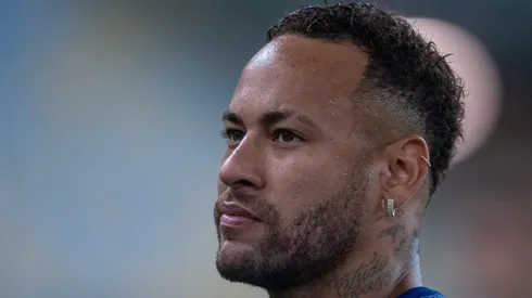 Neymar jogador do Santos durante partida contra o Fluminense no estadio Maracana pelo campeonato Brasileiro A 2025.