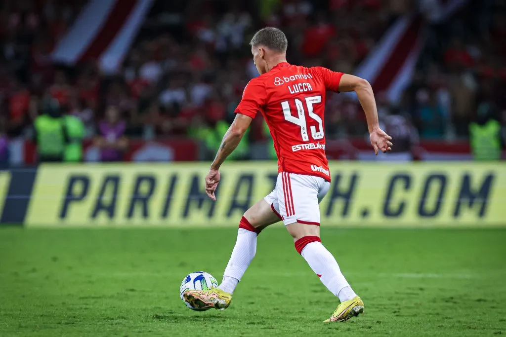 RS – PORTO ALEGRE – 30/04/2023 – BRASILEIRO A 2023, INTERNACIONAL X GOIAS – Lucca jogador do Internacional durante partida contra o Goias no estadio Beira-Rio pelo campeonato BRASILEIRO A 2023. Foto: Maxi Franzoi/AGIF