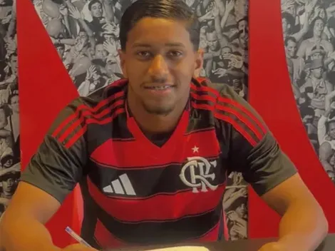 Atacante de 16 anos, Emanuel Silva assina contrato com o Flamengo