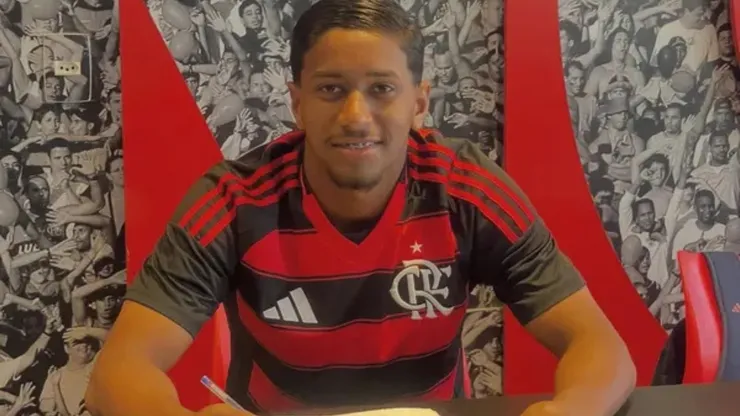 Emanuel Silva, do Sub-17 do Flamengo. Foto: Reprodução/Instagram