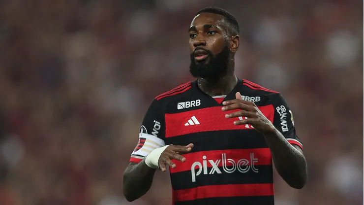 Gerson em campo quando atuava pelo Flamengo. (Photo by Wagner Meier/Getty Images)