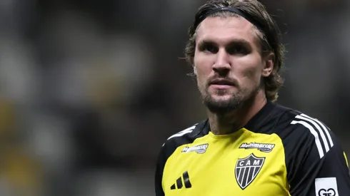 MG – BELO HORIZONTE – 27/09/2025 – BRASILEIRO A 2025, ATLETICO-MG X MIRASSOL – Lyanco jogador do Atletico-MG durante aquecimento antes da partida contra o Mirassol no estadio Arena MRV pelo campeonato Brasileiro A 2025. Foto: Gilson Lobo/AGIF