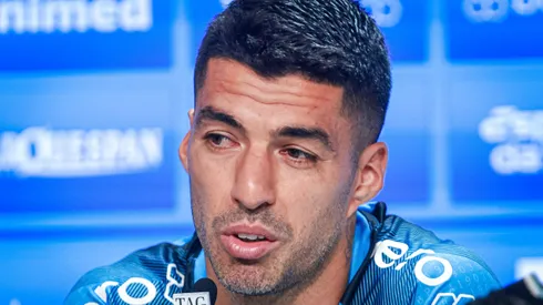 Luis Suarez jogador do Gremio durante coletiva apos partida contra o Vasco no estadio Arena do Gremio pelo campeonato Brasileiro A 2023.
