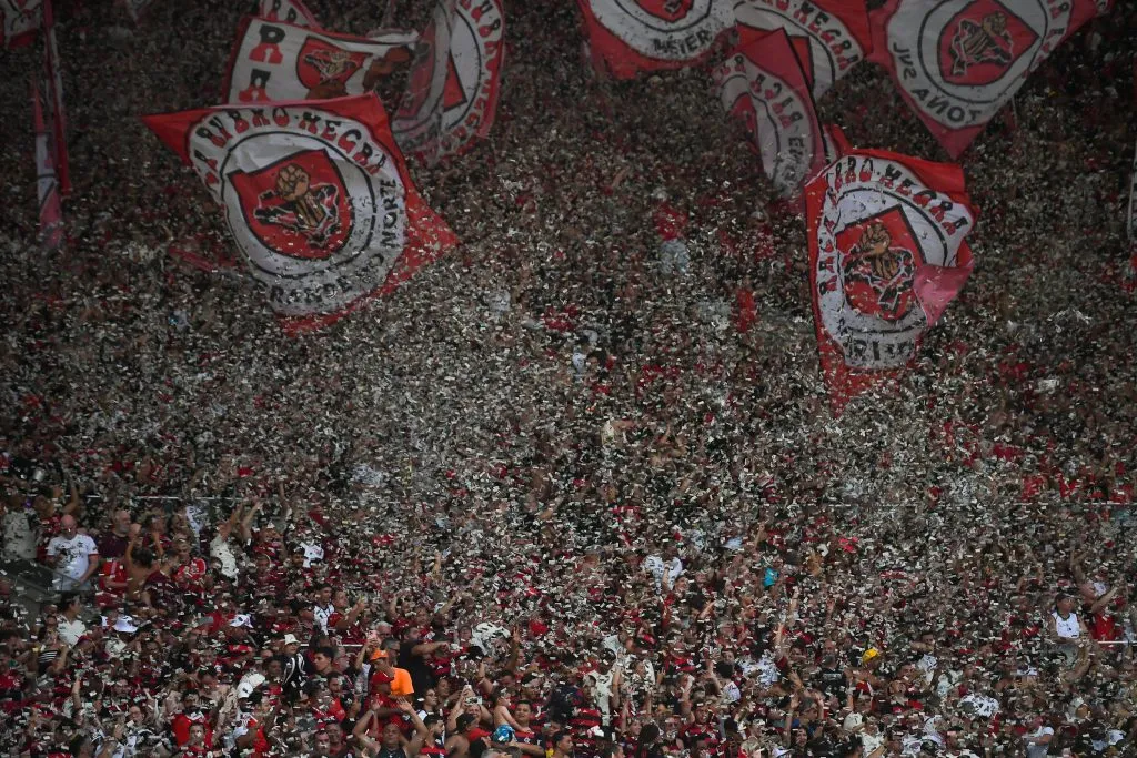 RJ – RIO DE JANEIRO – 21/09/2025 – BRASILEIRO A 2025, FLAMENGO X VASCO – Torcida do Flamengo durante partida contra Vasco no estadio Maracana pelo campeonato Brasileiro A 2025. Foto: Thiago Ribeiro/AGIF