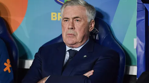 Carlo Ancelotti durante confronto contra o Chile nas Eliminatórias da Copa do Mundo.