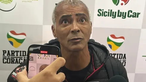 Romário analisa polêmicas com a arbitragem. Foto: Wilson Pimentel