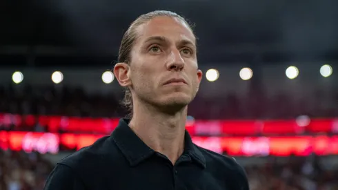 Filipe Luís, técnico do Flamengo. Foto: Thiago Ribeiro/AGIF