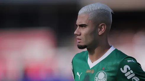 Andreas Pereira jogador do Palmeiras durante partida contra o Sao Paulo no estadio Morumbi pelo campeonato Brasileiro A 2025. Foto: Ettore Chiereguini/AGIF