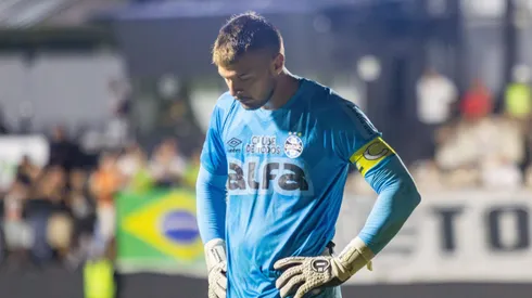 Gabriel Grando jogador do Gremio durante partida contra o Athletic Club no estadio Joaquim Portugal pelo campeonato Copa Do Brasil 2025. Foto: Lucas Gabriel Cardoso/AGIF