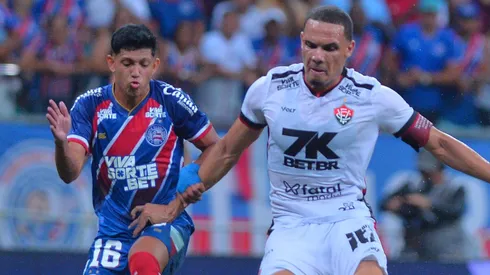 Vitória x Bahia se enfrentam pelo Campeonato Brasileiro 2025. Foto: Walmir Cirne/AGIF