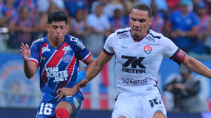 Vitória x Bahia se enfrentam pelo Campeonato Brasileiro 2025. Foto: Walmir Cirne/AGIF