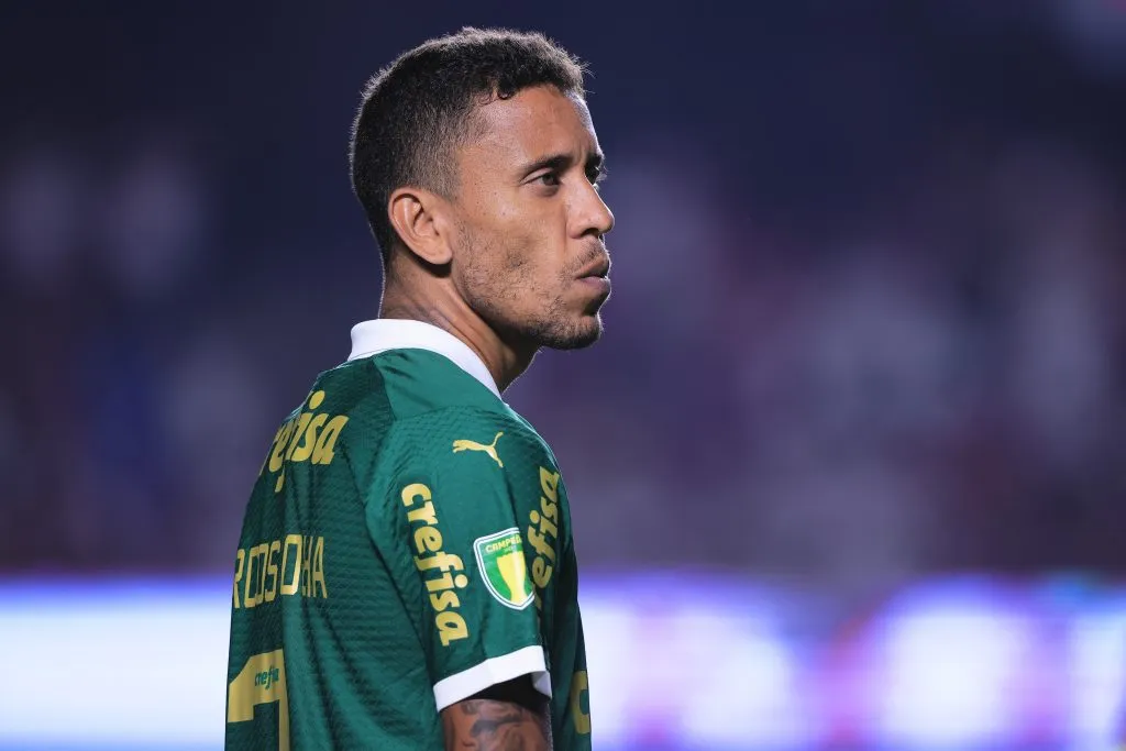 SP – SAO PAULO – 03/03/2024 – PAULISTA 2024, SAO PAULO X PALMEIRAS – Marcos Rocha jogador do Palmeiras durante partida contra o Sao Paulo no estadio Morumbi pelo campeonato Paulista 2024. Foto: Ettore Chiereguini/AGIF