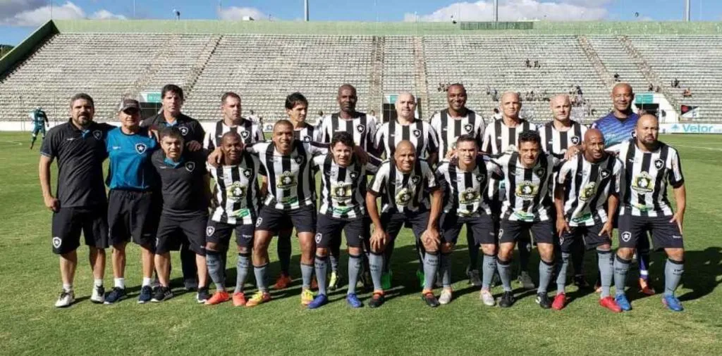 Master Botafogo na terceira edição da Copa Internacional de Futebol Legends, que disputada no Estádio Bezerrão. Foto: Divulgação/Botafogo