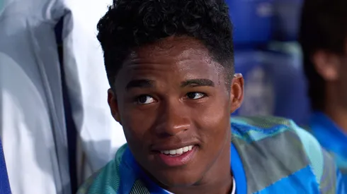 Endrick pelo Real Madrid. (Photo by Aitor Alcalde/Getty Images)