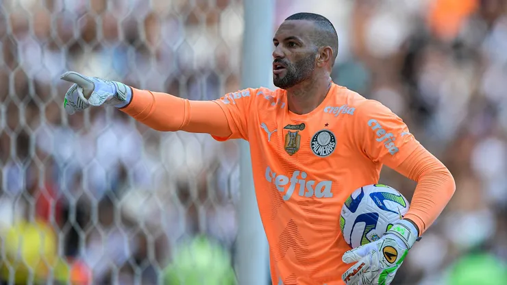 Weverton goleiro do Palmeiras durante partida contra o Vasco no estadio Maracana pelo campeonato BRASILEIRO A 2023.