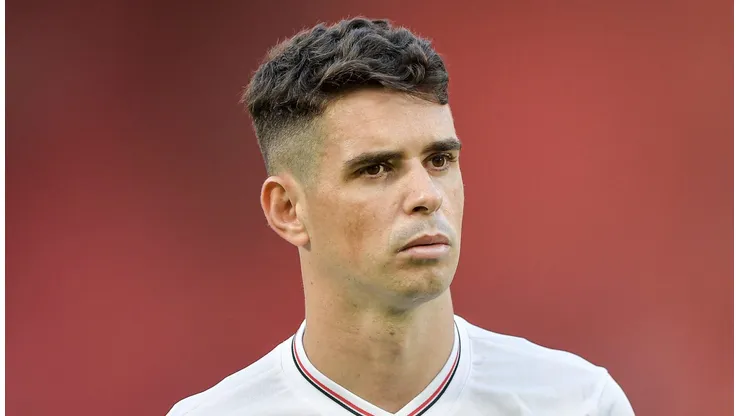 Oscar jogador do Sao Paulo durante partida contra o Flamengo no estadio Maracana pelo campeonato Brasileiro A 2025. Foto: Thiago Ribeiro/AGIF